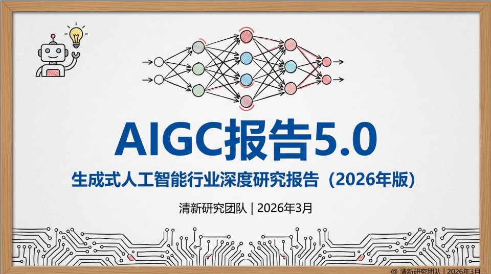AIGC报告5.0生成式人工智能行业深度研究报告（2026年版）｜AI与编程学习资料网盘资源