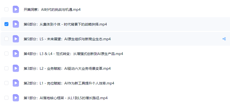 混沌学园AI全局落地课，企业数字化转型与增长实战｜AI与编程学习资料网盘资源